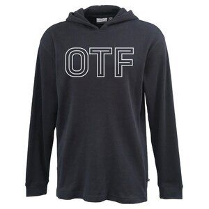 Men's OTF orangetheory Thermal waffle Hoodie BLACK